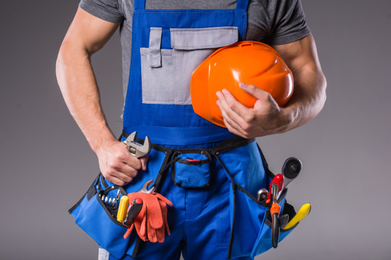 electrician with tools